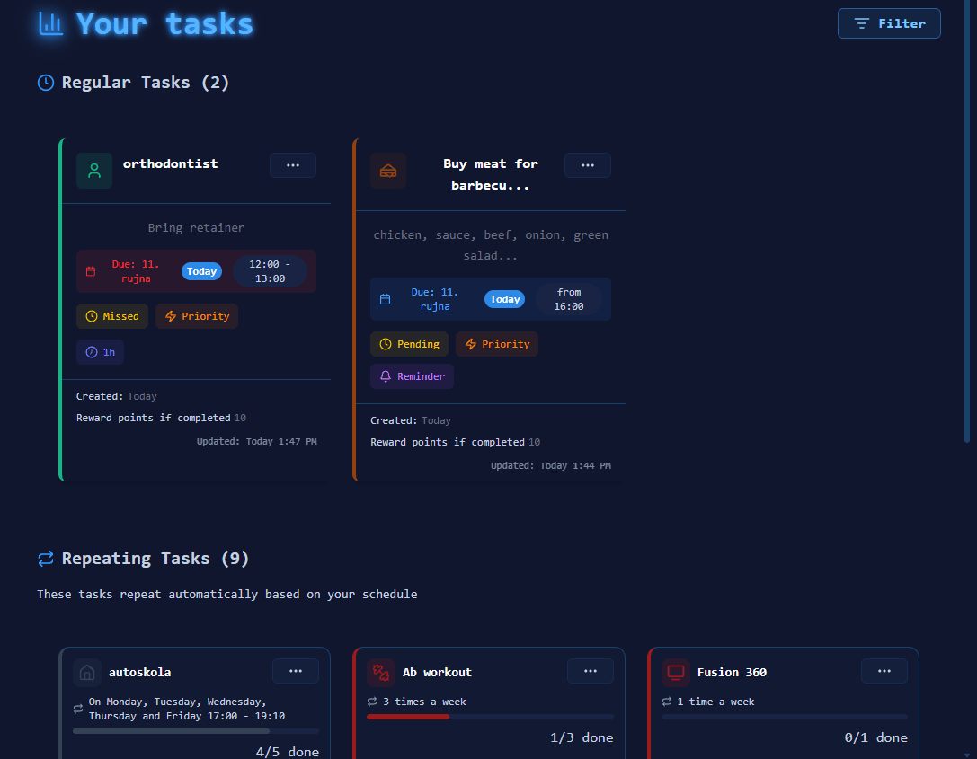 All your tasks in one place.