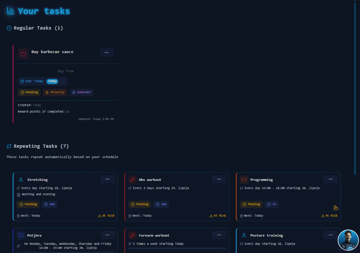 All your tasks in one place.